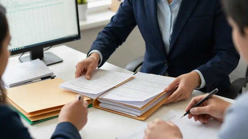 Notas fiscais, extratos bancários e relatórios organizados para a prestação de contas de um projeto social